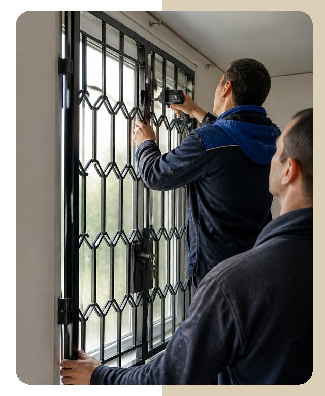 Установка распашных решеток в Элисте цена от 6731 р. | ДвериЛегко-Элс