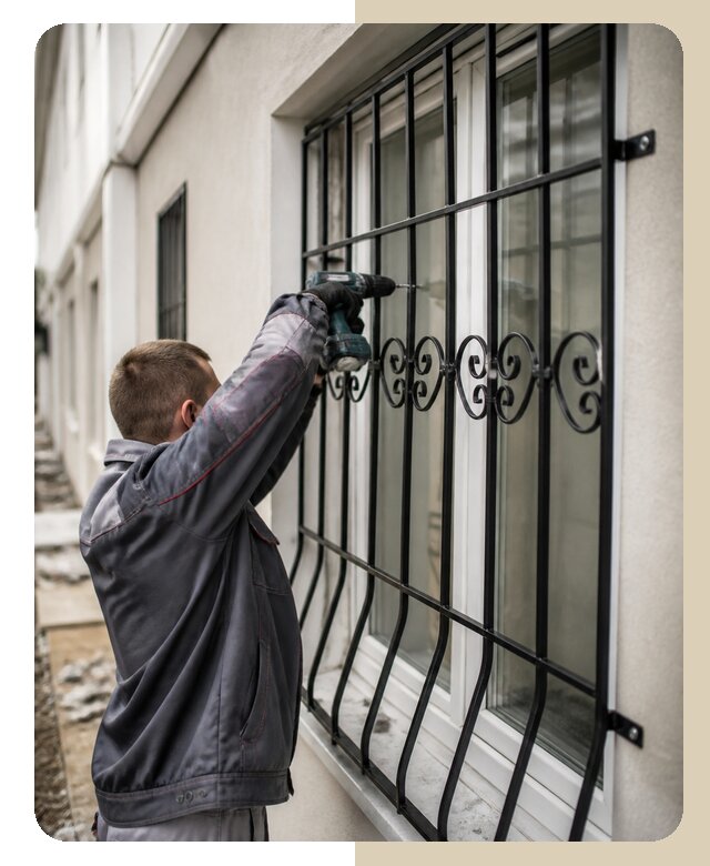 Установка решеток на окно в Элисте по цене от 4660 р. | ДвериЛегко-Элс